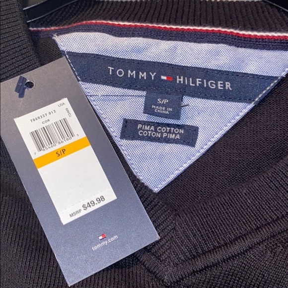 Tommy Hilfiger Men’s Signature V-Neck Sweater - Picture 3 of 4